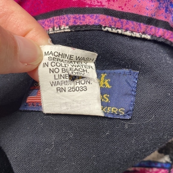 Vintage Ruddock Brothers Aztec Southwestern Button Up Shirt Medium - Picture 8 of 8